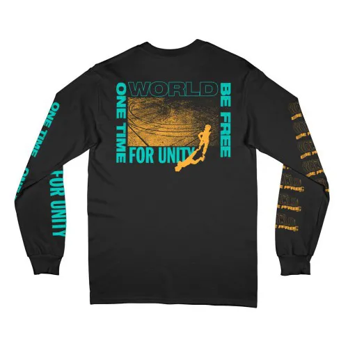 WORLD BE FREE ´One Time For Unity´ - Black Longsleeve