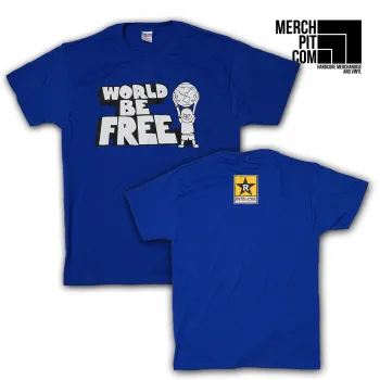WORLD BE FREE ´World Be Free´ - Royal Blue T-Shirt