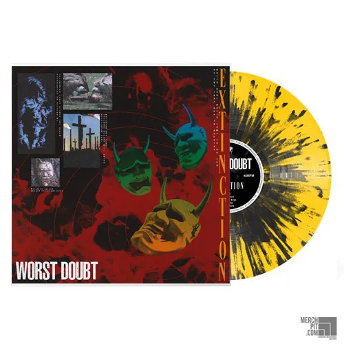 WORST DOUBT ´Extinction´ Yellow with Black Splatter Vinyl