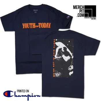 YOUTH OF TODAY ´We're Not In This Alone´ - Dark Navy - Champion T-Shirt