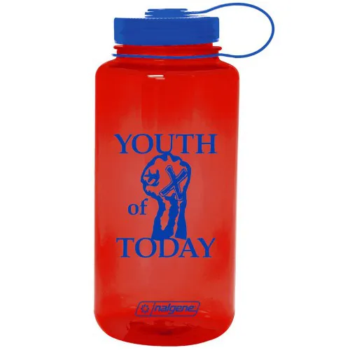 Youth Of Today X Fist Design Nalgene Water Bottle in Red