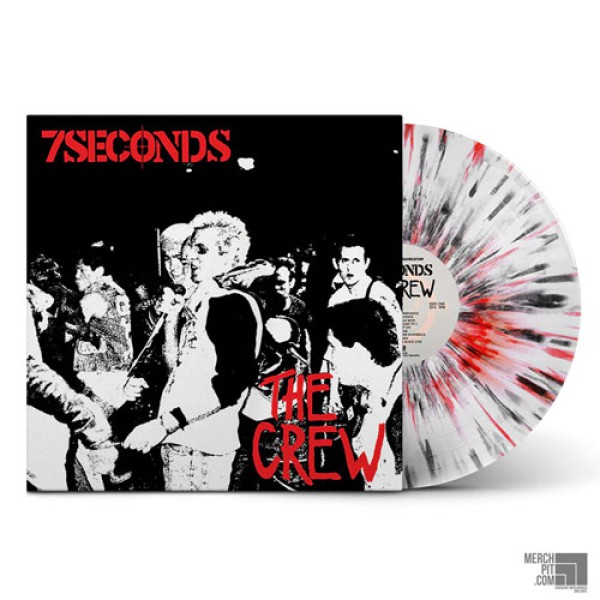 7 SECONDS ´The Crew´ White w/ Black & Red Splatter Vinyl