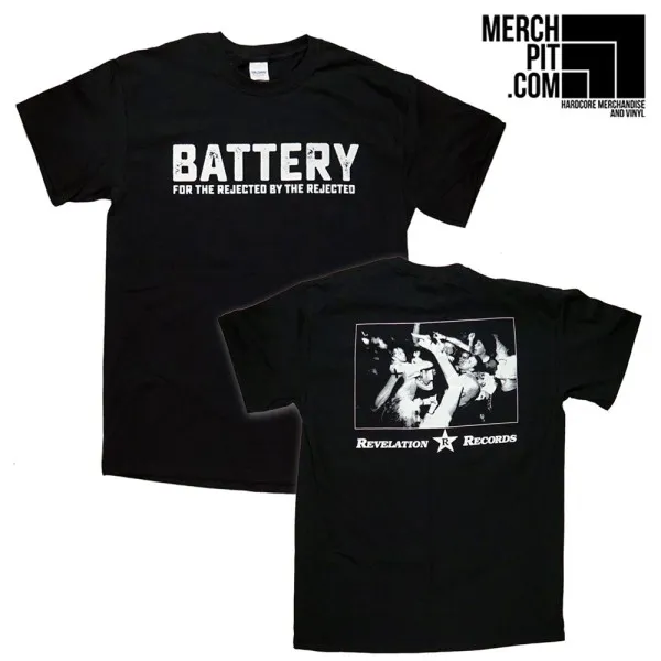 BATTERY ´For The Rejected By The Rejected´ - Black T-Shirt