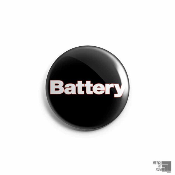 BATTERY ´Logo On Black´ Button