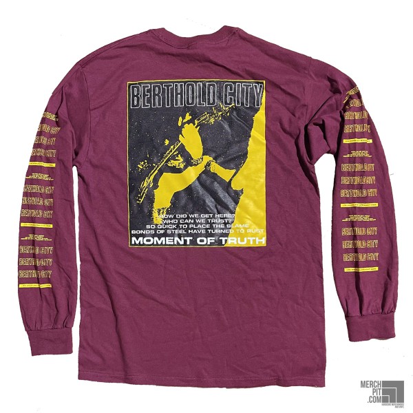 BERTHOLD CITY ´Moment Of Truth´ - Maroon Longsleeve - Front - Back
