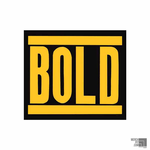 BOLD Band Logo Aufkleber