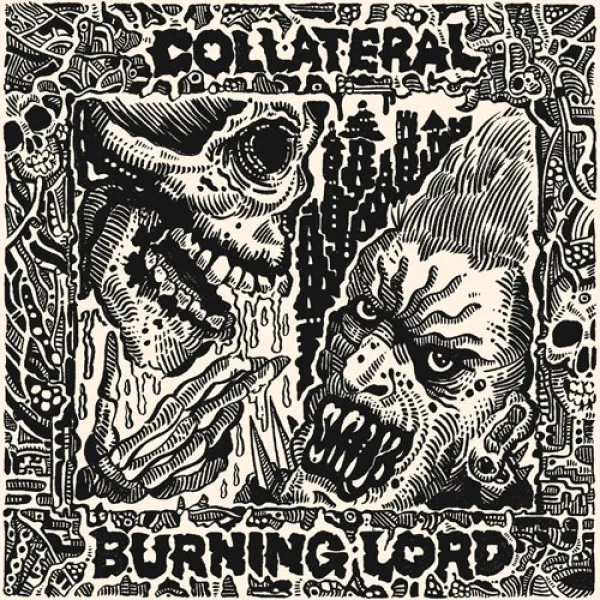 BURNING LORD & COLLATERAL – Split Albumcover (Front)