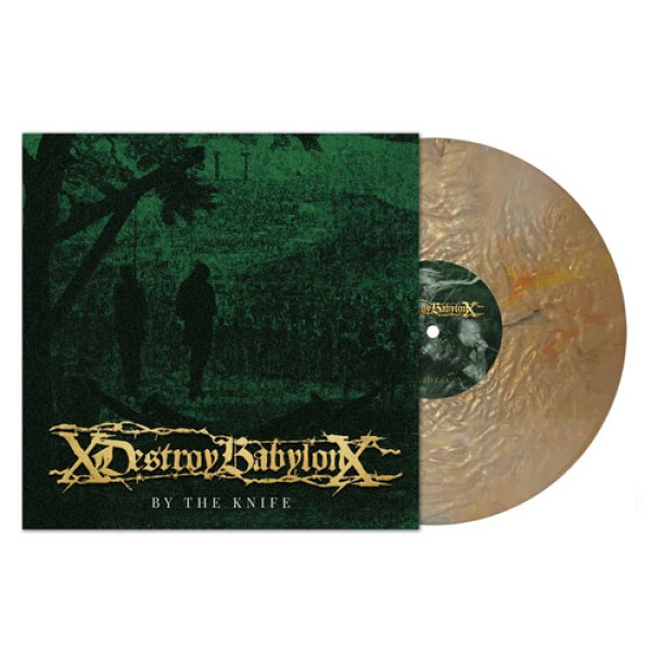 DESTROY BABYLON – By the Knife (Gold Nugget with Swirls Vinyl)
