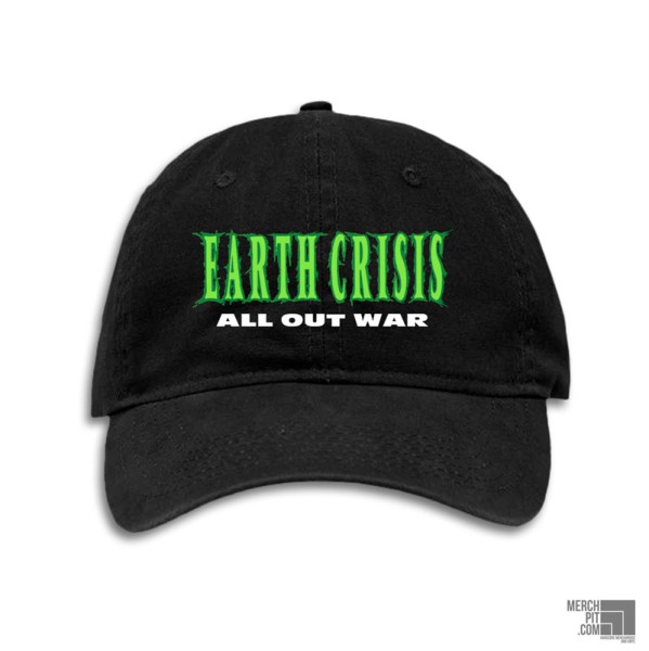 EARTH CRISIS ´All Out War´ (Black) Embroidered Cap