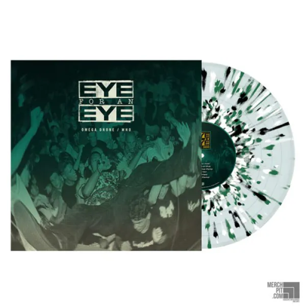 EYE FOR AN EYE ´Omega Drone / Who´ Clear w/ Black, Green & White Splatter