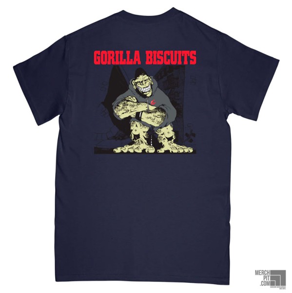 GORILLA BISCUITS ´Hold Your Ground´ - Navy Blue T-Shirt Back