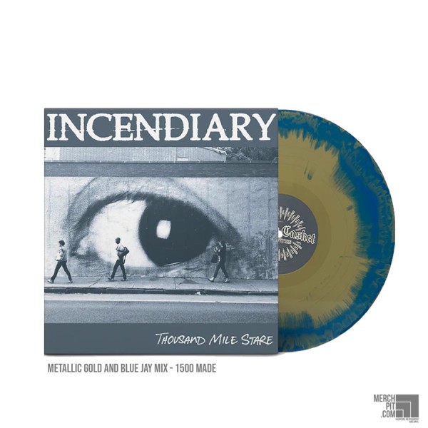INCENDIARY ´Thousand Mile Stare´ Metallic Gold & Blue Jay Mix Vinyl