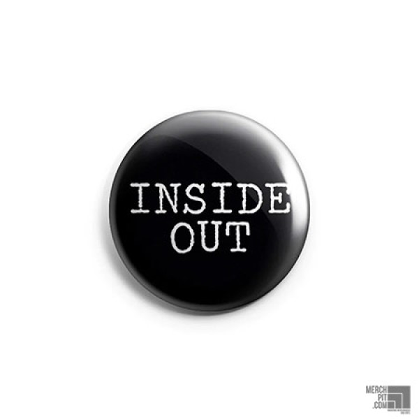 INSIDE OUT ´Logo On Black´ Button
