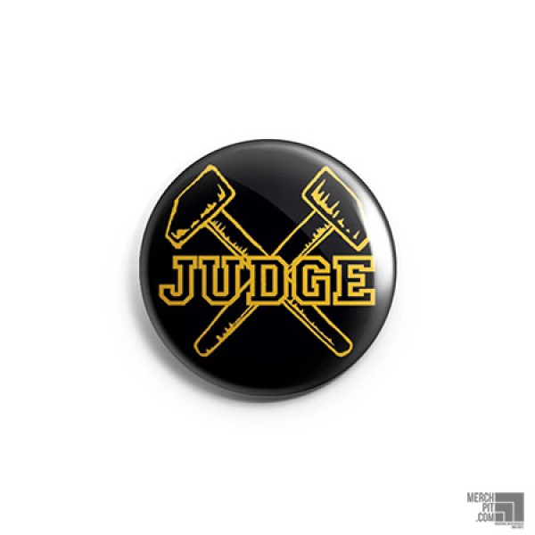 JUDGE ´Logo & Hammers´ Button