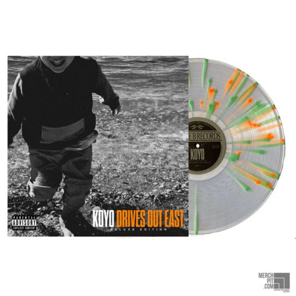 KOYO ´Drives Out East: Deluxe Edition´ Clear with Doublemint Green & Neon Orange Splatter Vinyl