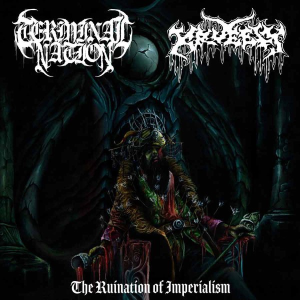 KRUELTY & TERMINAL NATION ´The Ruination Of Imperialism´ Cover Artwork