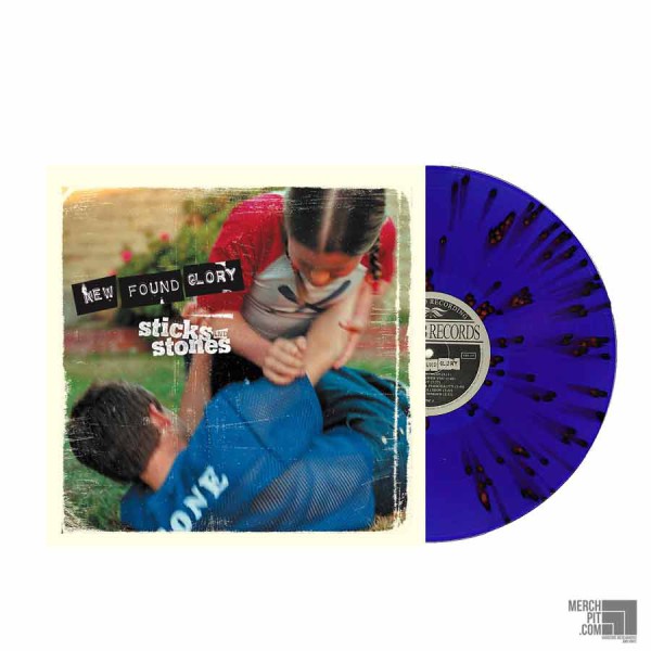 NEW FOUND GLORY ´Sticks And Stones´ Blue with Red Splatter Vinyl - Second Press