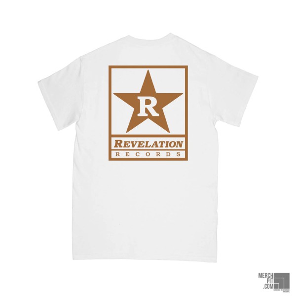 REVELATION RECORDS ´Brown Logo´ - White T-Shirt - Back