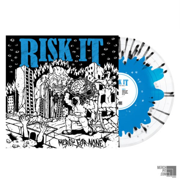 RISK IT! – Mercy For None (Sky Blue in Ultra Clear w/ Black Splatter Vinyl)