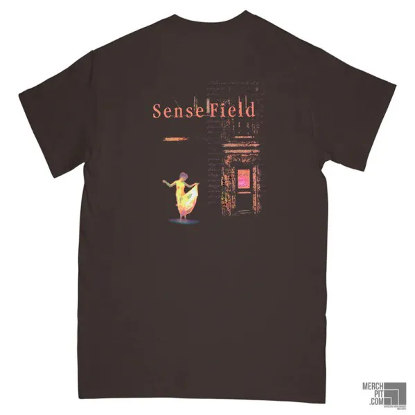 SENSE FIELD ´Building´ Chocolate T-Shirt - Back