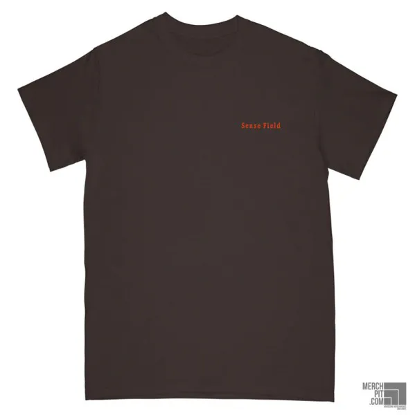 SENSE FIELD ´Building´ Chocolate T-Shirt - Front