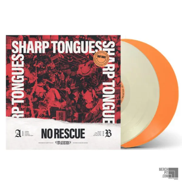 SHARP TONGUES ´No Rescue´ Clear & Orange Vinyl