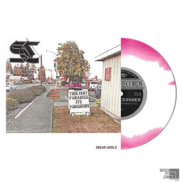 SPIRIT CRUSHER ´Dream World´ White A-Side & Red B-Side Vinyl - Merchpit Exclusive