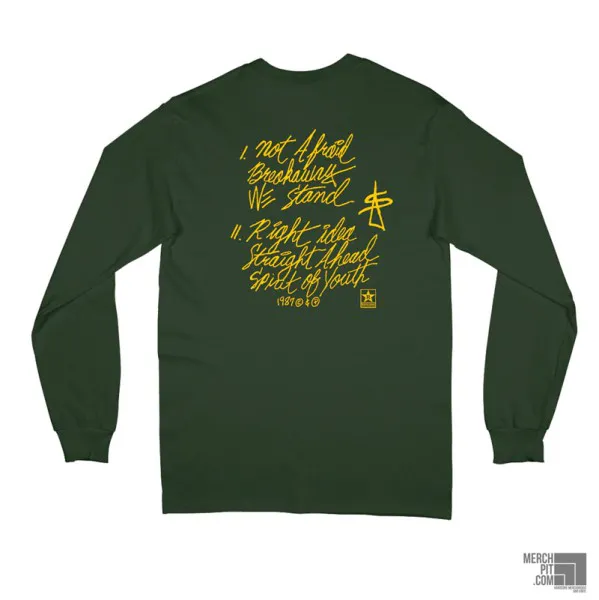 STRAIGHT AHEAD ´Breakaway´ Forest Green Longsleeve (Back)