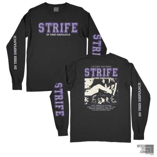 STRIFE ´In This Defiance´ (Black) Comfort Colors Longsleeve