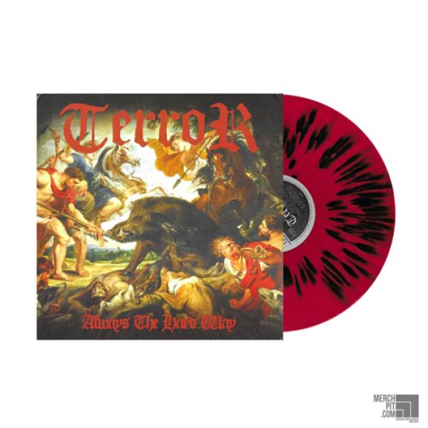 TERROR ´Always The Hard Way´ 2023 Repress - Red With Black Splatter Vinyl