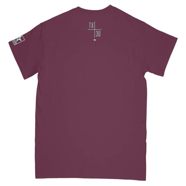 TEXAS IS THE REASON ´Jack With One Eye´ (Maroon) T-Shirt - Back