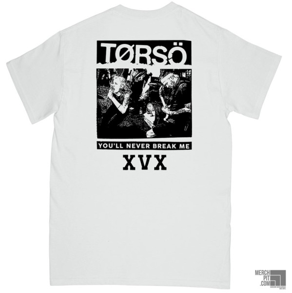 TORSÖ ´You'll Never Break Me´ - White T-Shirt Back