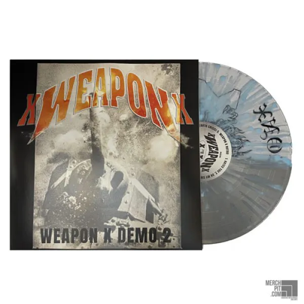 XWEAPONX ´Demo 2´ Half Clear & Half Silver w/ Baby Blue Spatter Vinyl