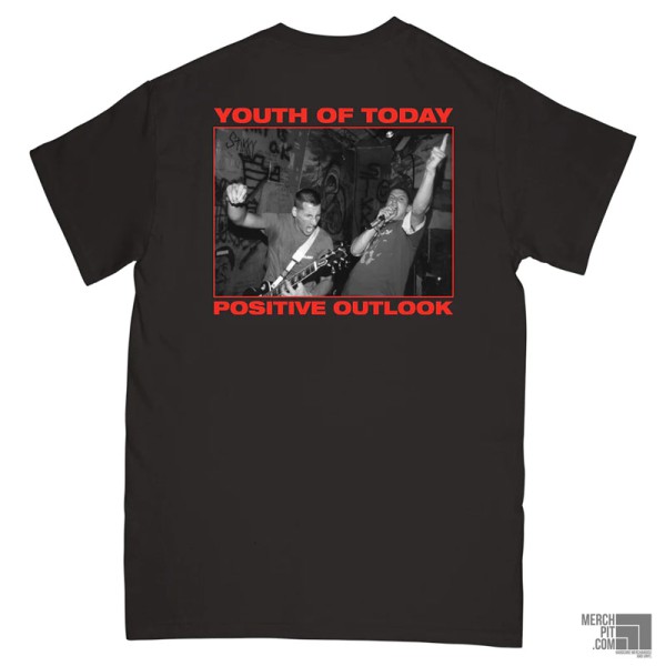 YOUTH OF TODAY ´Positive Outlook´ - Black T-Shirt - Back